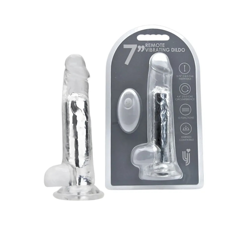 Loving Joy 7 Inch Remote Vibrating Dildo