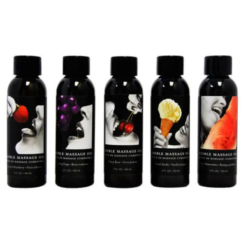 Earthly Body Edible Massage Oil 2oz - Strawberry